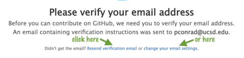 Please verify your email address